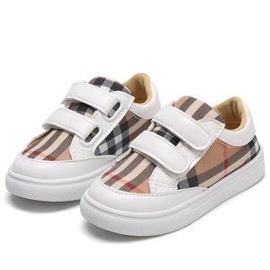 Vintage Check/Plaid Baby Shoes 12-18 months